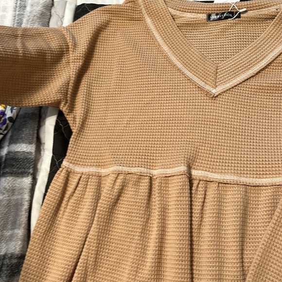 Knit Peplum Shirt - Picture 2 of 5